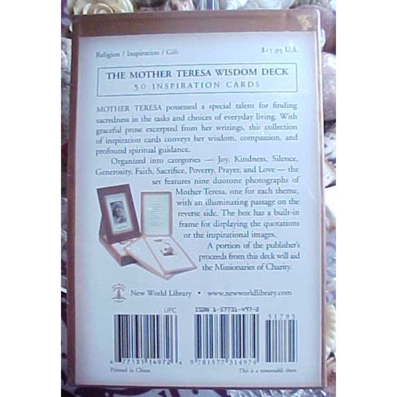 RARE Mother Teresa Cards Healing Messages Inspiration Motivation Oracle Tarot - Picture 2 of 4